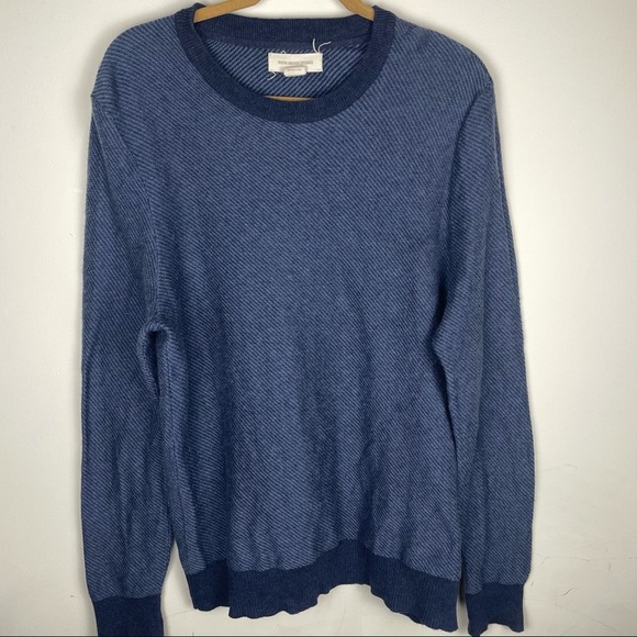 Frederik Anderson Copenhagen Navy Blue Crew Neck Sweater Size L - Picture 1 of 7